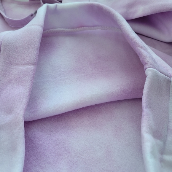 Tie-Dye Pullover Hoodie | NWOT Pink & White Ladies Small Active by Seven - Picture 10 of 15